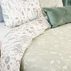 Discount Parure de lit satin bio SUSIE vert amande 240 x 220 cm - 4MURS Linge De Maison