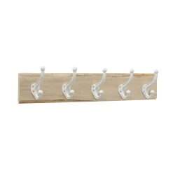 Outlet Patère LOUISE coloris Bois / blanc - 4MURS Rangements