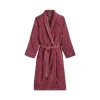 Sale Peignoir FLORENCE coloris bordeaux - 4MURS Linge De Maison
