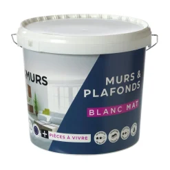 Discount Peinture MURS ET PLAFONDS ESSENTIEL Peinture blanc 10 L - Peintures