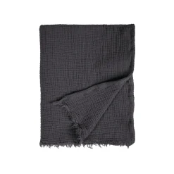 New Plaid gaze de coton DIANA coloris ébène - 4MURS Enfant Textile De Maison Enfant|Plaids