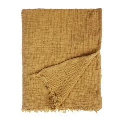 Best Plaid gaze de coton OCRA coloris ocre - 4MURS Enfant Textile De Maison Enfant|Plaids