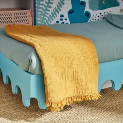 Best Plaid gaze de coton OCRA coloris ocre - 4MURS Enfant Textile De Maison Enfant|Plaids