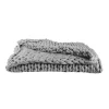 Fashion Plaid grosse maille VILMA coloris gris - 4MURS Plaids