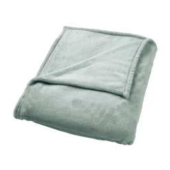 Clearance Plaid polaire TILLIE coloris vert jade - 4MURS Plaids