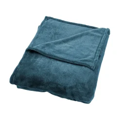 Fashion Plaid polaire TILLIE coloris bleu nuit - 4MURS Plaids