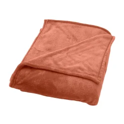 Online Plaid polaire TILLIE coloris ocre - 4MURS Plaids