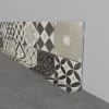Online Plinthe déco CARREAUX DE CIMENT coloris gris - 4MURS Revêtements De Sol