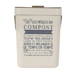 Online Poubelle MON COMPOST coloris beige - 4MURS Produits Ménagers