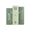 Fashion Horloge à poser BOOK coloris vert - 4MURS Horloges