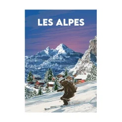 Clearance Affiche ALPES 30 x 40 cm - 4MURS Tableaux Et Affiches