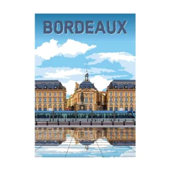 Outlet Affiche BORDEAUX 30 x 40 cm - 4MURS Tableaux Et Affiches