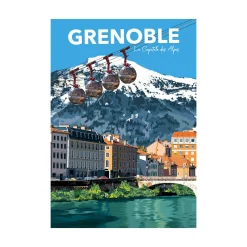 Sale Affiche GRENOBLE 30 x 40 cm - 4MURS Tableaux Et Affiches