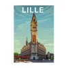 Online Affiche LILLE 30 x 40 cm - 4MURS Tableaux Et Affiches