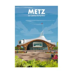 Discount Affiche METZ POMPIDOU 30 x 40 cm - 4MURS Tableaux Et Affiches