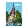 Sale Affiche METZ LE TEMPLE NEUF 30 x 40 cm - 4MURS Tableaux Et Affiches