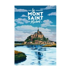 Fashion Affiche MONT SAINT-MICHEL 30 x 40 cm - 4MURS Tableaux Et Affiches