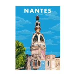 Outlet Affiche NANTES - LA TOUR LU 30 x 40 cm - 4MURS Tableaux Et Affiches