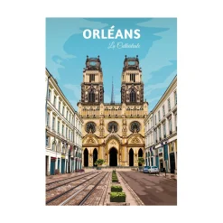 Best Affiche ORLÉANS 30 x 40 cm - 4MURS Tableaux Et Affiches