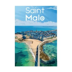 Discount Affiche SAINT-MALO 30 x 40 cm - 4MURS Tableaux Et Affiches