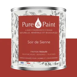 Hot Peinture Peinture Soir de Sienne 0,5 L - 4MURS Peintures