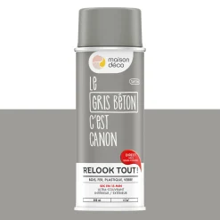 Best Peinture Bombe de peinture gris béton Satiné 0,4 L Peintures