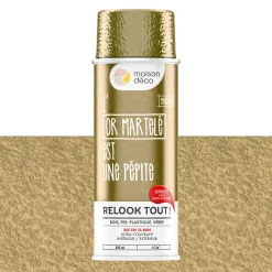 New Peinture Bombe de peinture or martelé Brillant 0,4 L Peintures