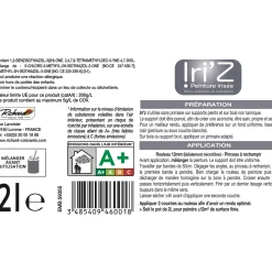 Best Peinture IRIZ Peinture loup argenté Brillant 2 L - 4MURS Peintures
