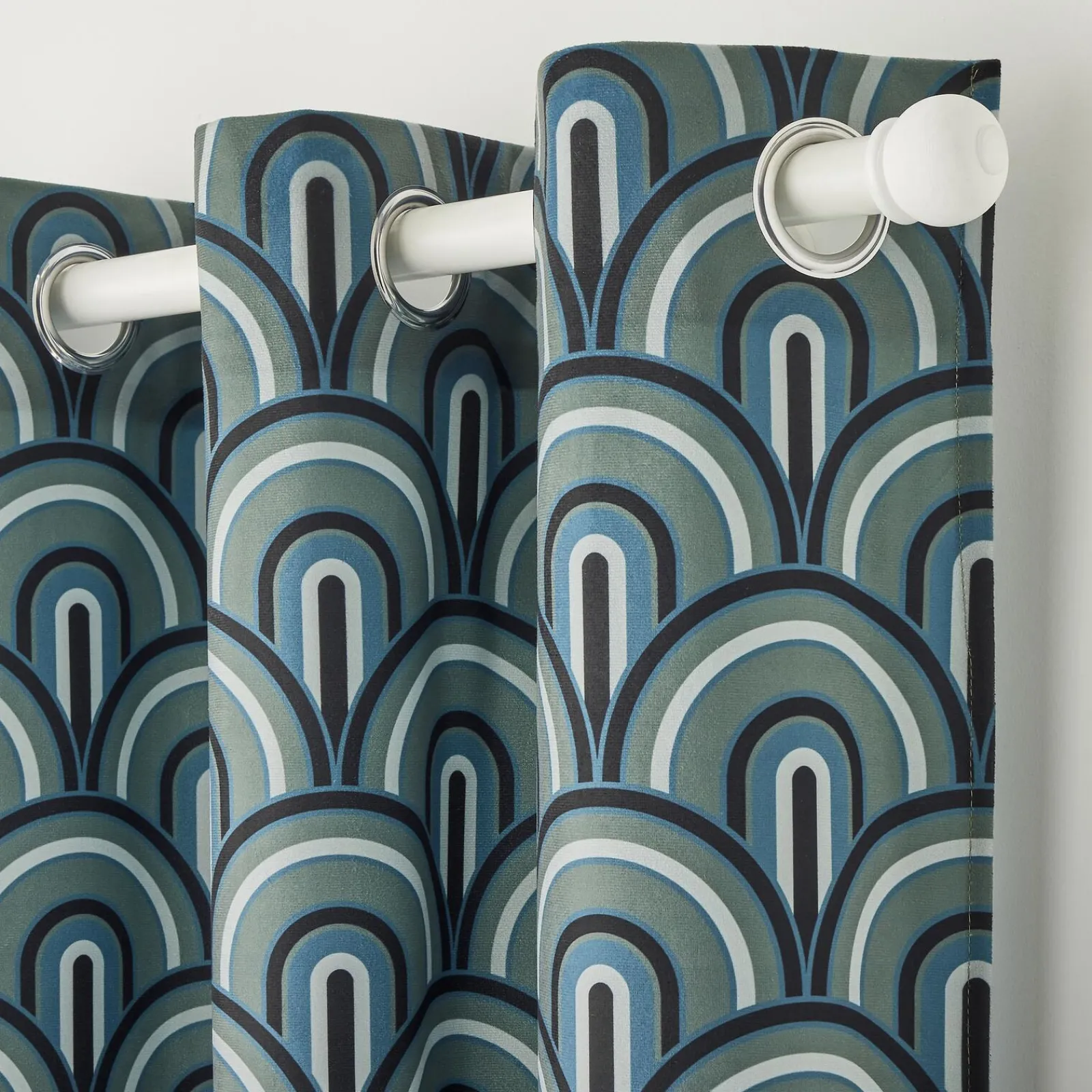 Clearance Rideau ALIX coloris vert amande 140 x 260 cm - 4MURS Rideaux