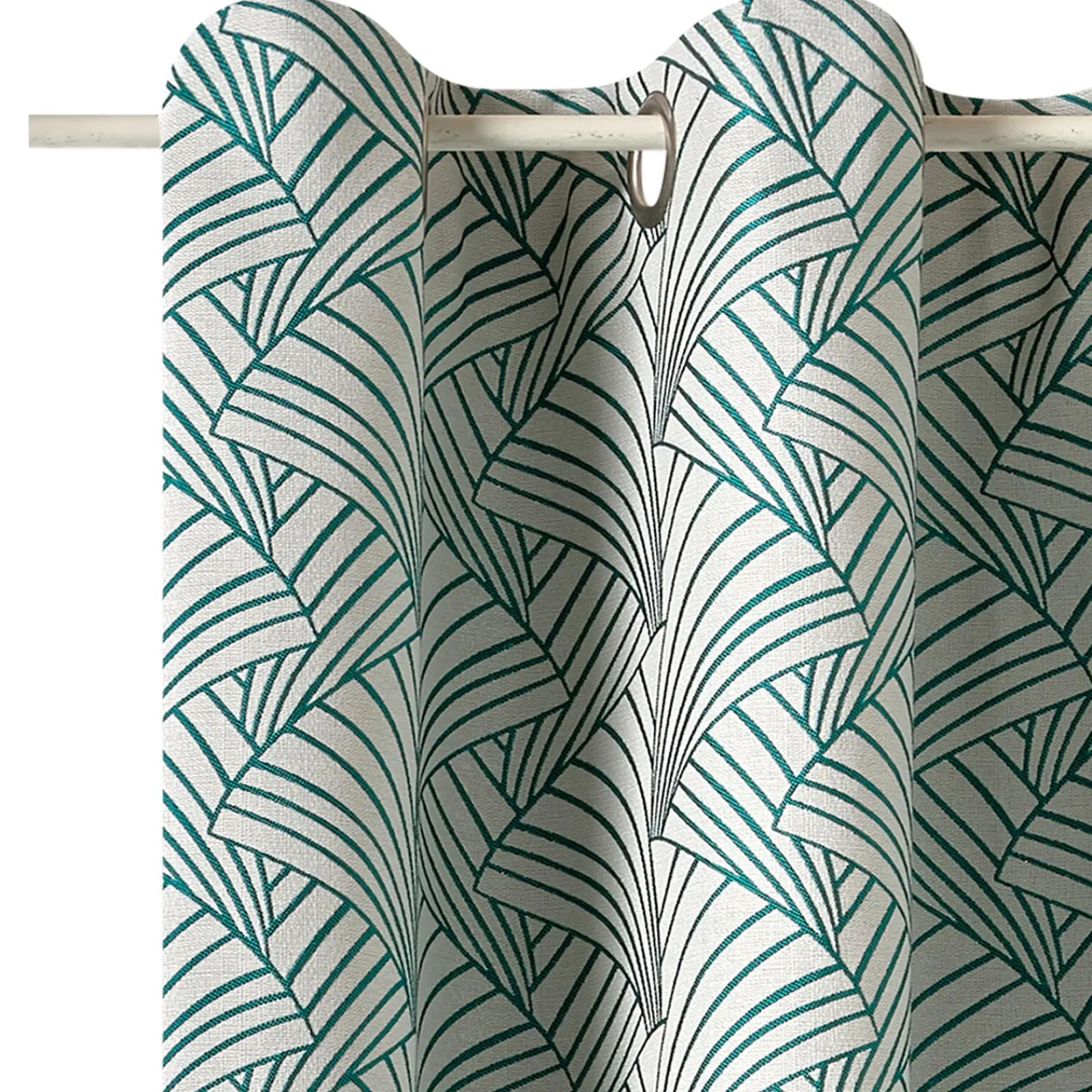 Online Rideau ARDECCO coloris vert émeraude 135 x 250 cm - 4MURS Rideaux