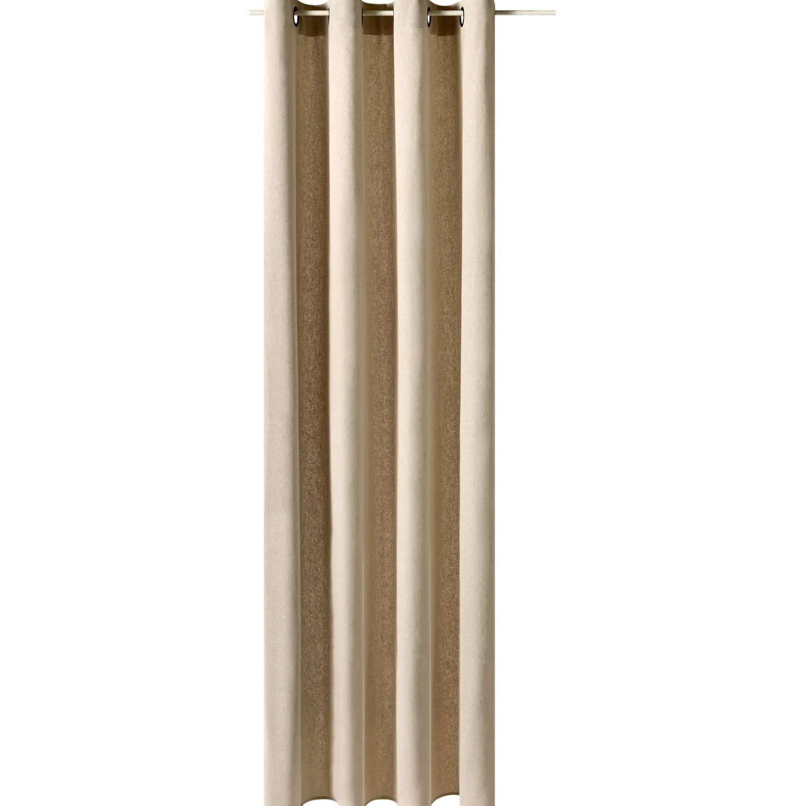 Outlet Rideau BRUSH coloris beige 135 x 240 cm - 4MURS Rideaux