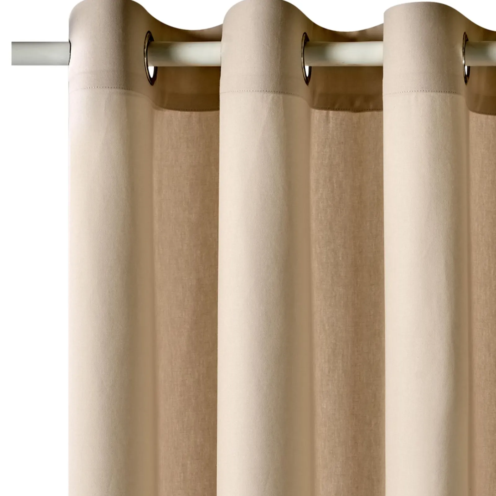 Clearance Rideau COTOON coloris ficelle 140 x 240 cm - 4MURS Rideaux