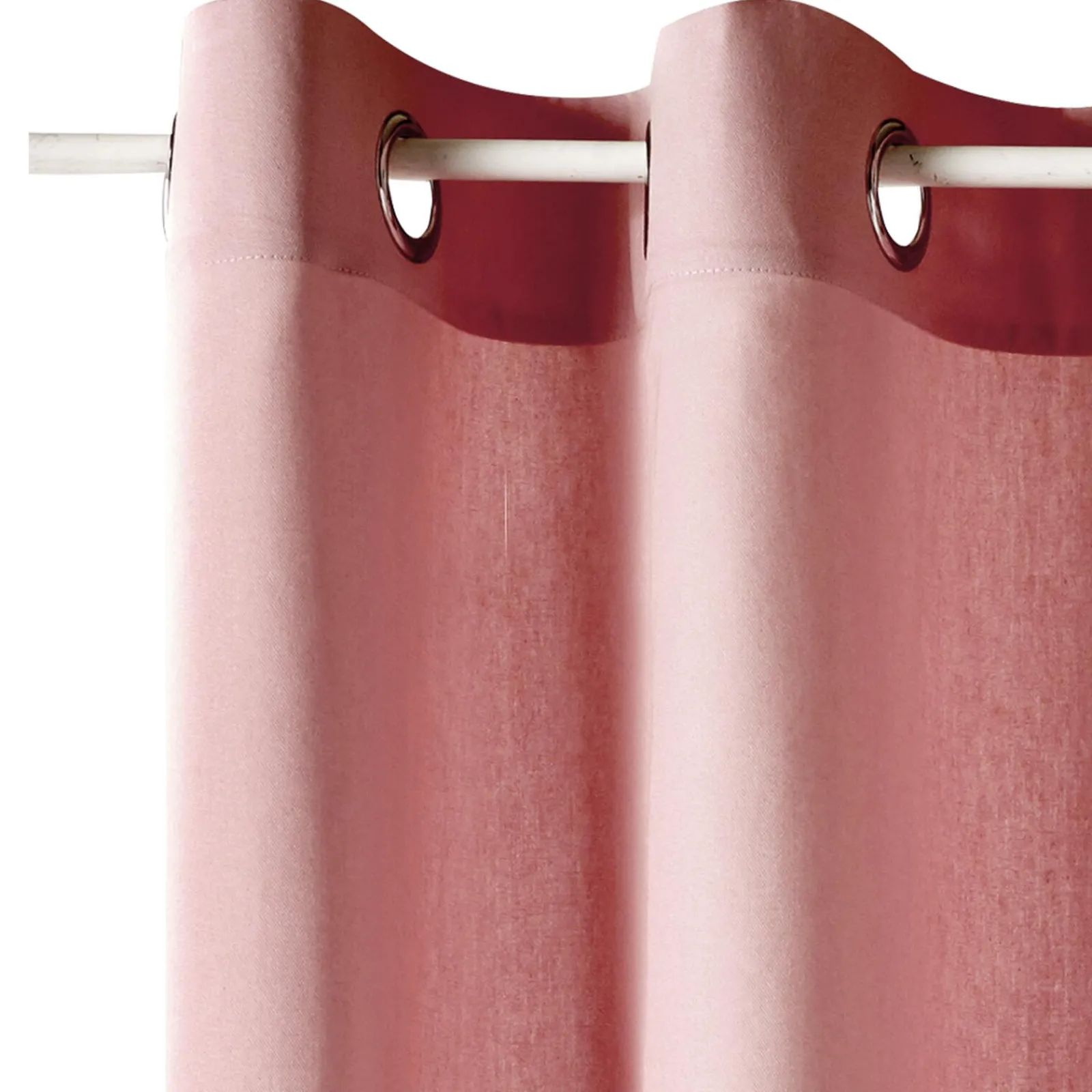Discount Rideau COTOON coloris rose tendre 140 x 240 cm - 4MURS Rideaux