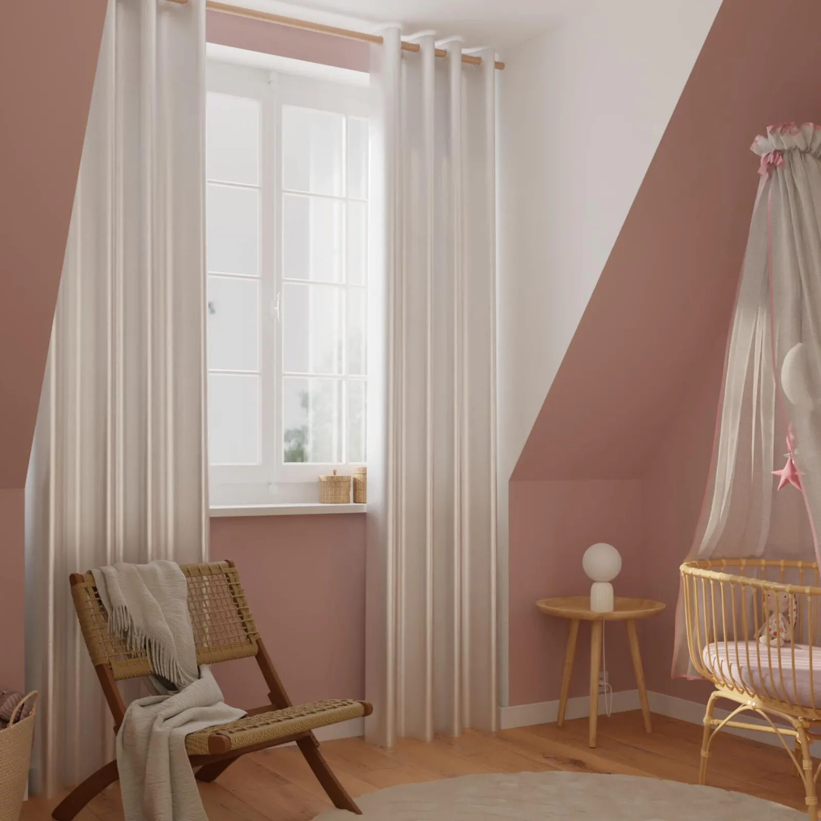 New Rideau ESSENTIAL coloris blanc 140 x 240 cm - 4MURS Rideaux