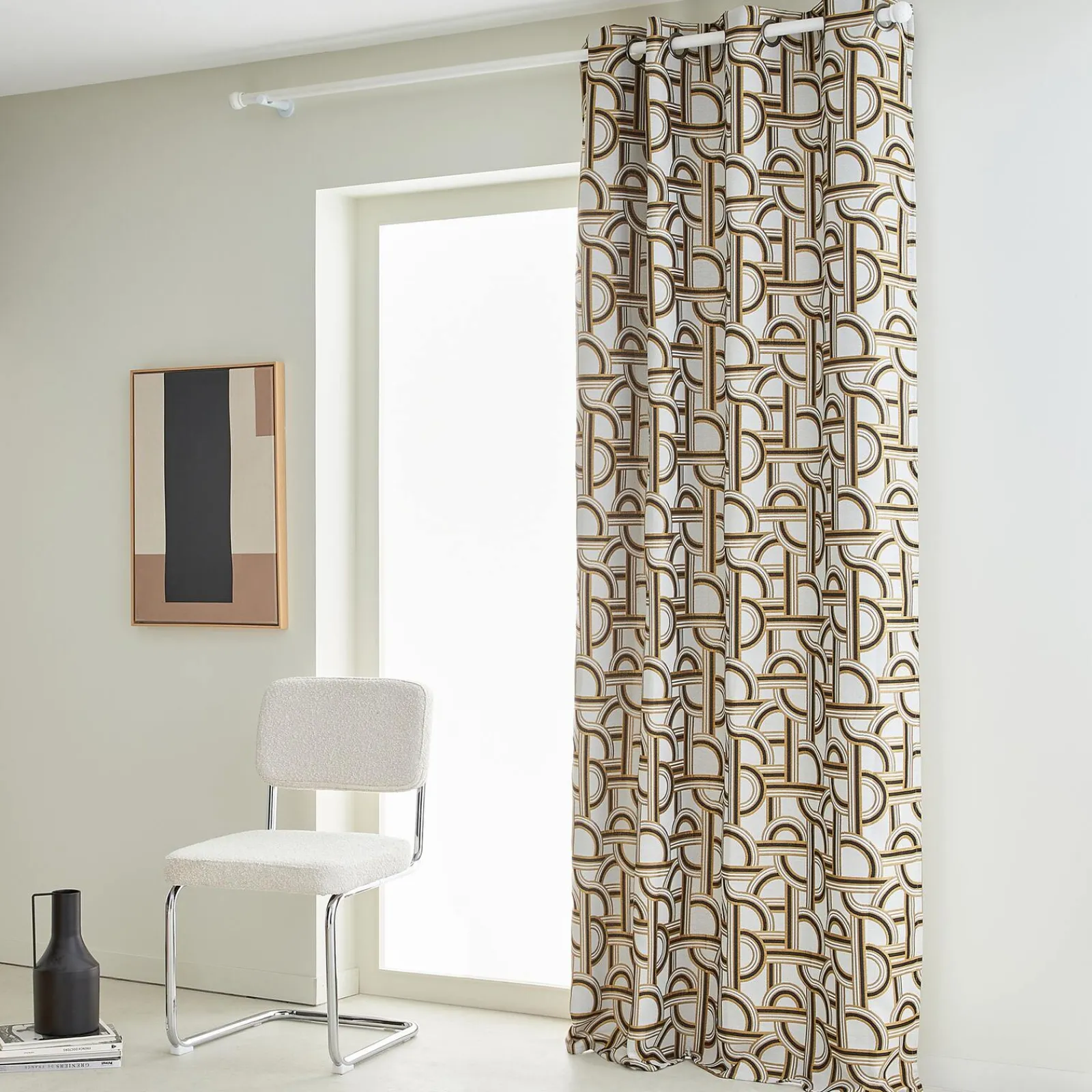Hot Rideau GRAND PRIX coloris ocre 135 x 240 cm - 4MURS Rideaux