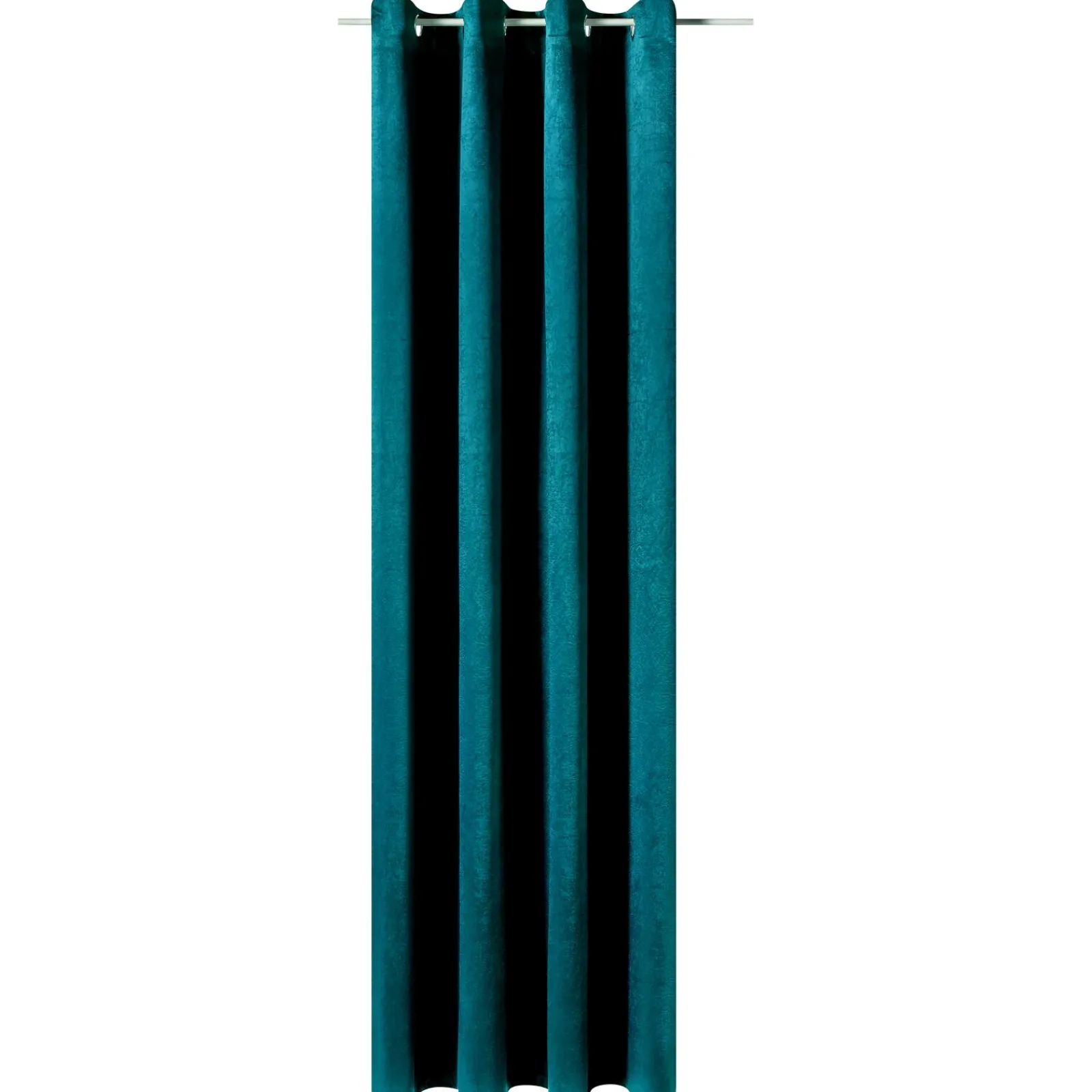 Outlet Rideau GRAZIA coloris bleu paon 140 x 240 cm - 4MURS Rideaux