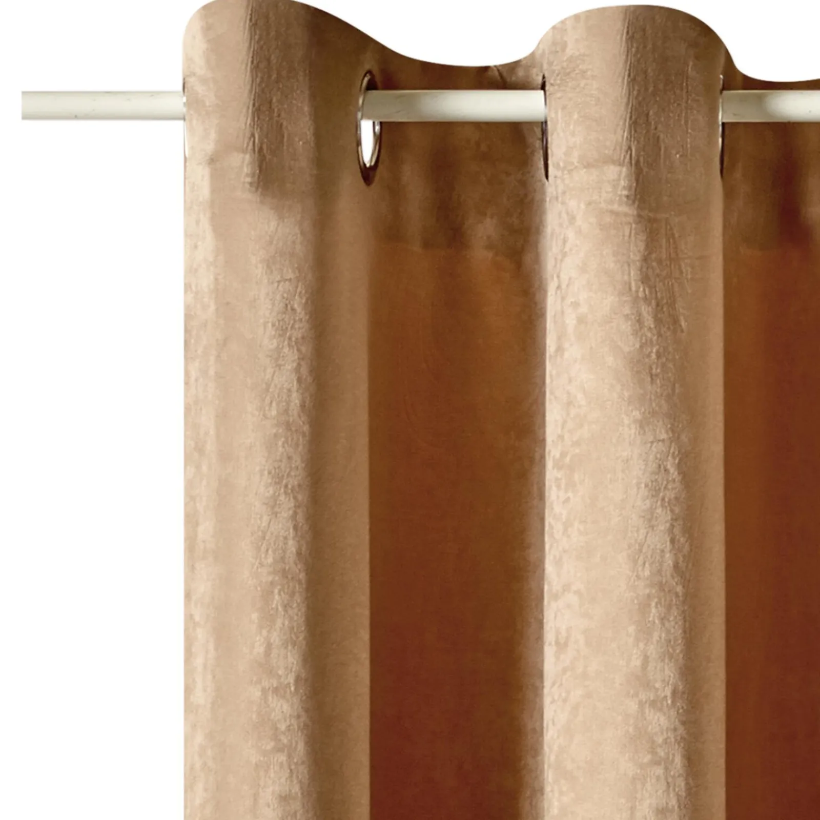 Discount Rideau GRAZIA coloris camel 140 x 240 cm - 4MURS Rideaux