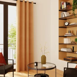 Discount Rideau GRAZIA coloris camel 140 x 240 cm - 4MURS Rideaux