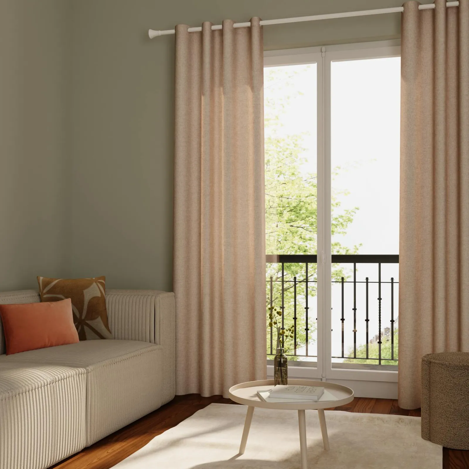 Best Rideau JOHN coloris taupe 140 x 260 cm - 4MURS Rideaux
