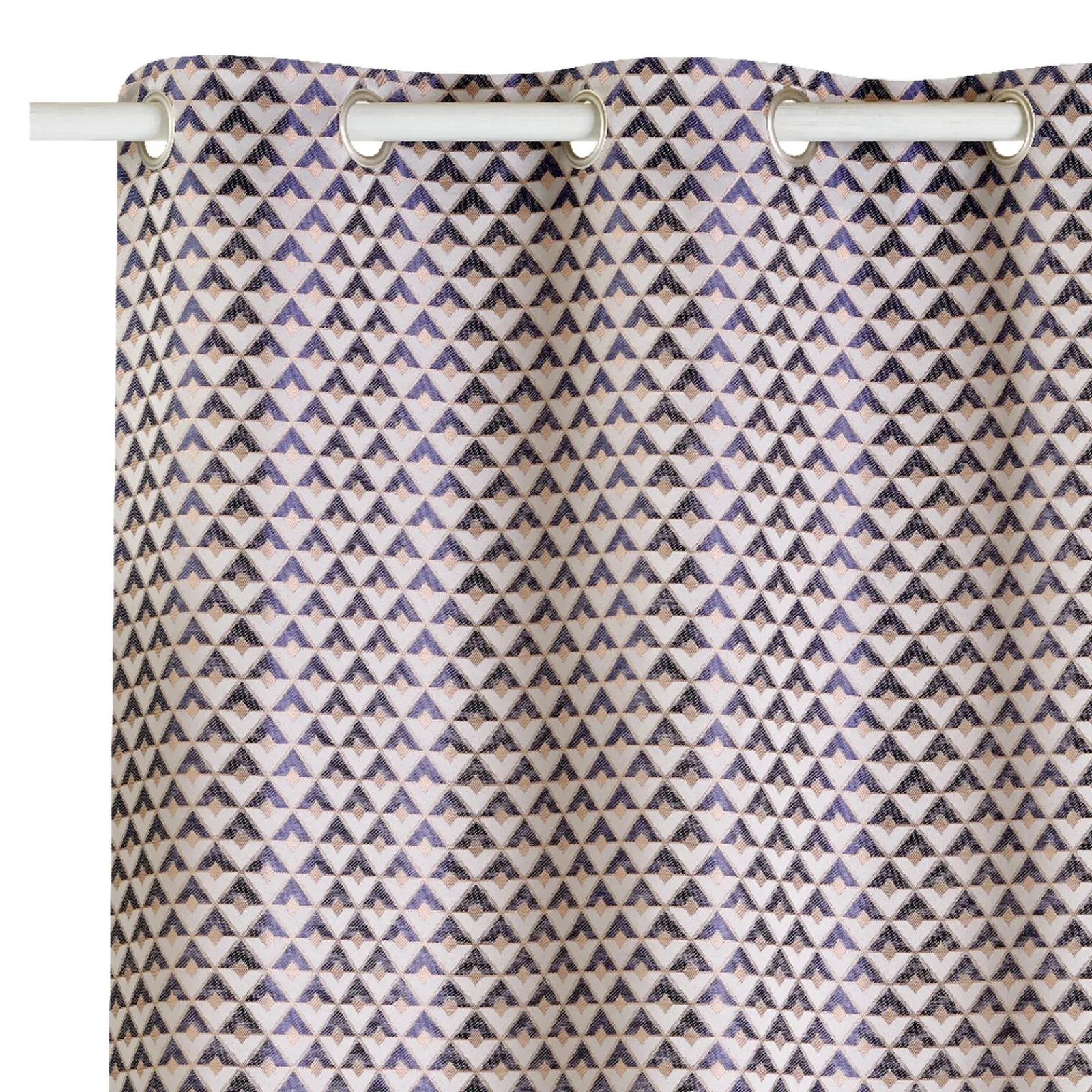 New Rideau KAPRIA coloris bleu nuit 140 x 260 cm - 4MURS Rideaux