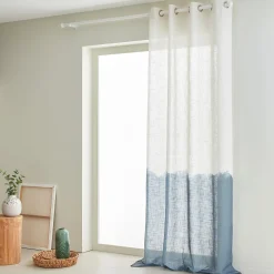 Outlet Rideau KEA coloris bleu grisé 140 x 260 cm - 4MURS Rideaux