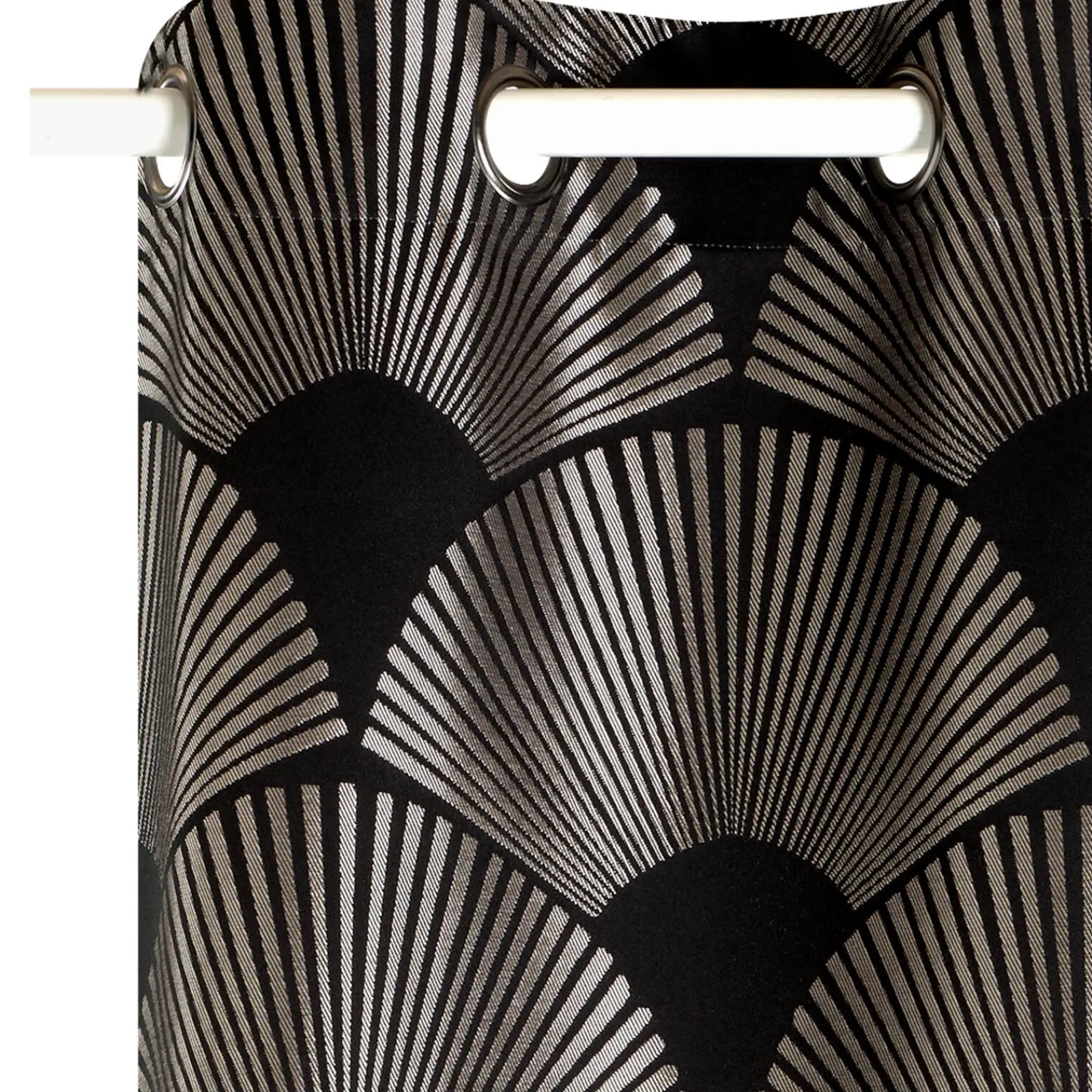 Sale Rideau LALIK coloris noir 140 x 260 cm - 4MURS Rideaux