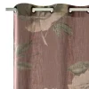 New Rideau Lin FLORALIA coloris terracotta 140 x 260 cm - 4MURS Rideaux