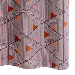 Hot Rideau LIVING coloris terracotta 140 x 260 cm - 4MURS Rideaux