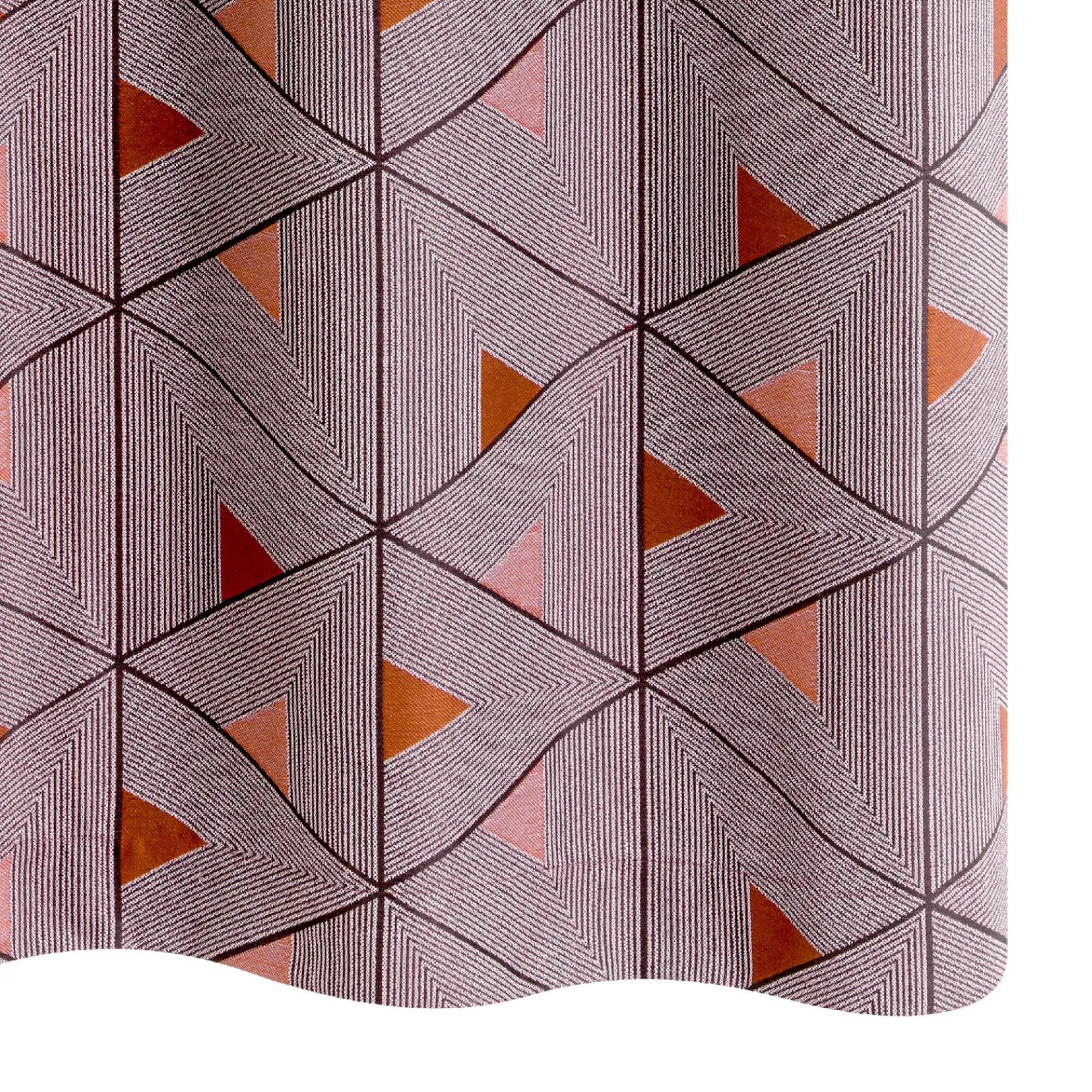 Hot Rideau LIVING coloris terracotta 140 x 260 cm - 4MURS Rideaux