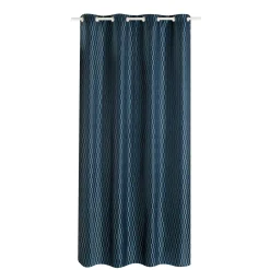 Fashion Rideau LORD coloris bleu oxyde 140 x 260 cm - 4MURS Rideaux
