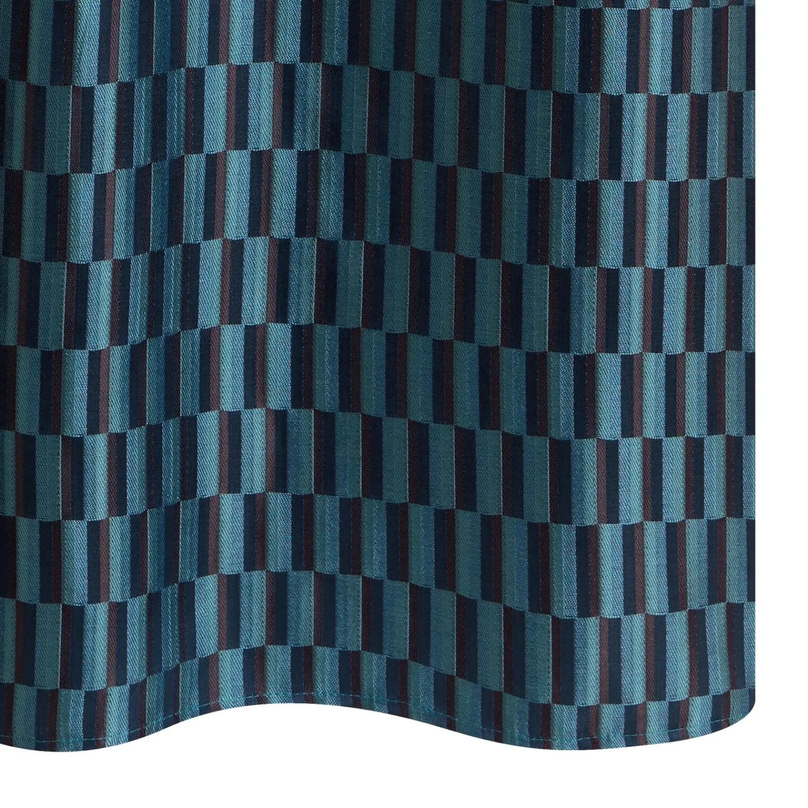 Fashion Rideau LORD coloris bleu oxyde 140 x 260 cm - 4MURS Rideaux