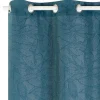 Clearance Rideau MACAPA coloris bleu jean 140 x 260 cm - 4MURS Rideaux