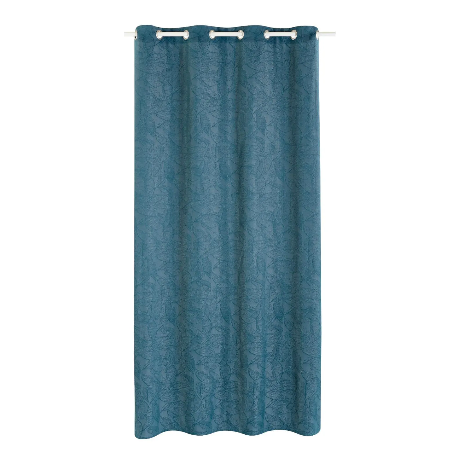Clearance Rideau MACAPA coloris bleu jean 140 x 260 cm - 4MURS Rideaux
