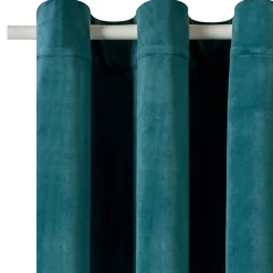 New Rideau NEGRESCO coloris bleu paon 140 x 260 cm - 4MURS Rideaux